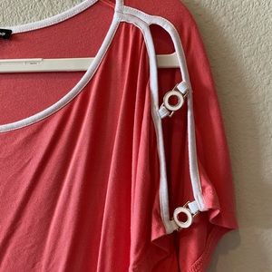 FREE WITH BUNDLE | Coral Scoop Neck Blouse